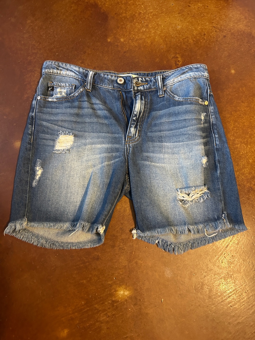 KanCan Denim Distressed Woman’s Shorts - 5” inseam